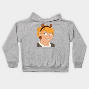 Squirrel Girl Character Portrait Kids Hoodie